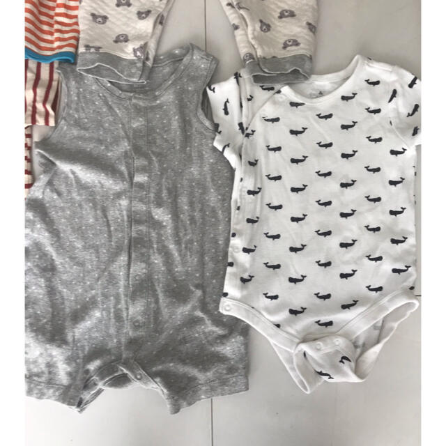 babyGAP(ベビーギャップ)のロンパース　スタイ  まとめ売り　18点　80 キッズ/ベビー/マタニティのベビー服(~85cm)(ロンパース)の商品写真