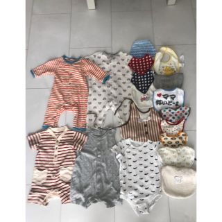 ベビーギャップ(babyGAP)のロンパース　スタイ  まとめ売り　18点　80(ロンパース)