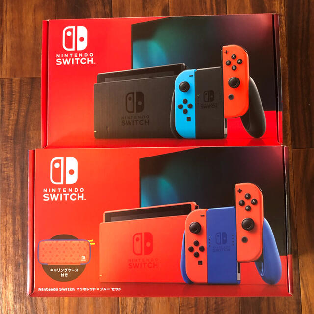 新品未開封　　Switchネオン＋switchマリオレッド×ブルーニンテンドースイッチ