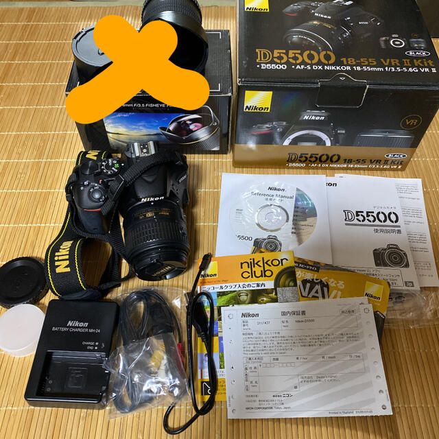 Nikon D5500 WiFi付  付属品完備