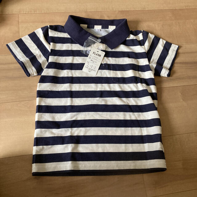 ボーダー　新品　ポロシャツ キッズ/ベビー/マタニティのキッズ服男の子用(90cm~)(Tシャツ/カットソー)の商品写真