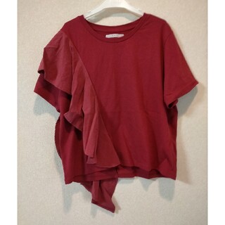 ケービーエフ(KBF)のkbf tシャツ 赤 ボルドー 半袖(Tシャツ(半袖/袖なし))