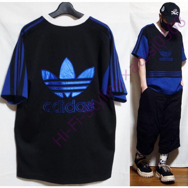 adidas(アディダス)のアディダス 90's ヴィンテージ 半袖 ジャージ素材 プルオーバーシャツ メンズのトップス(Tシャツ/カットソー(半袖/袖なし))の商品写真