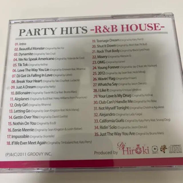 PARTY HITS～R&B HOUSE～mixed by DJ HIROKI エンタメ/ホビーのCD(クラブ/ダンス)の商品写真