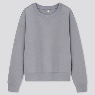 ユニクロ(UNIQLO)のダブルフェイススウェットシャツ（長袖）(トレーナー/スウェット)