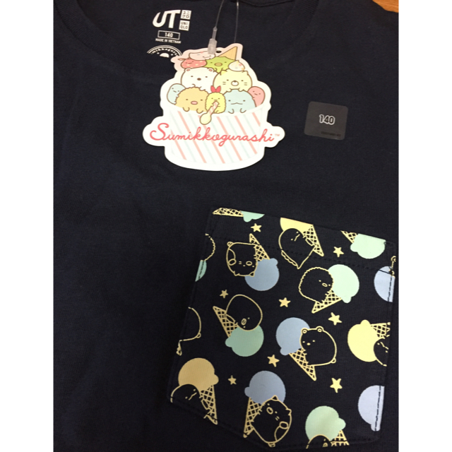 UNIQLO(ユニクロ)の【ユニクロ】UTすみっコぐらし◆グラフィックTシャツ140cm【4】 キッズ/ベビー/マタニティのキッズ服女の子用(90cm~)(Tシャツ/カットソー)の商品写真