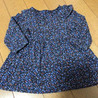 ユニクロ(UNIQLO)の★ユウ様専用★花柄ワンピース　80cm(ワンピース)