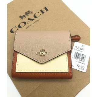 【COACH☆新品】完売品！入手困難！カラーブロック！トープ ジンジャー マルチ