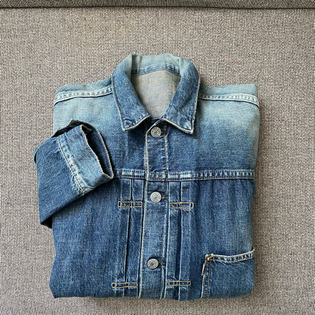 L'Appartement DEUXIEME CLASSE(アパルトモンドゥーズィエムクラス)の新品タグ付き シュタンバウム OVERSIZE DENIM JACKET 36 レディースのジャケット/アウター(Gジャン/デニムジャケット)の商品写真