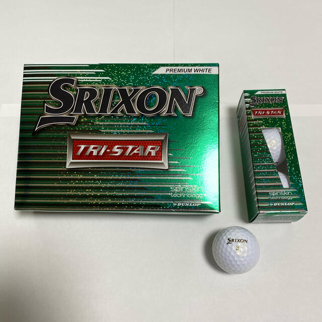 DUNLOP(ダンロップ)のSRIXON（TRI-STAR ）プレミアムホワイト　ゴルフボール　12球 スポーツ/アウトドアのゴルフ(その他)の商品写真