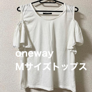 ワンウェイ(one*way)の【oneway】白トップス(Tシャツ(半袖/袖なし))