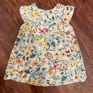 ザラキッズ(ZARA KIDS)のザラベイビー  ワンピース トップス ボタニカル 86(ワンピース)