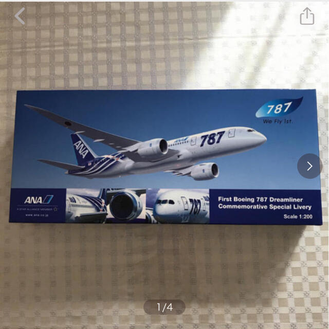 ANA(全日本空輸)(エーエヌエー(ゼンニッポンクウユ))の全日空 模型 Boing 787-8 エンタメ/ホビーのテーブルゲーム/ホビー(航空機)の商品写真