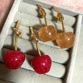 liquem風　チェリー　ピアス(ピアス)