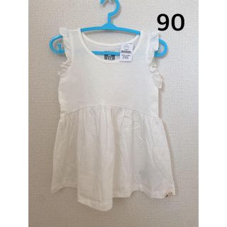 ギャップ(GAP)の新品＊gap トップス　チュニック  ノースリーブ　ベビー　女の子　90(Tシャツ/カットソー)