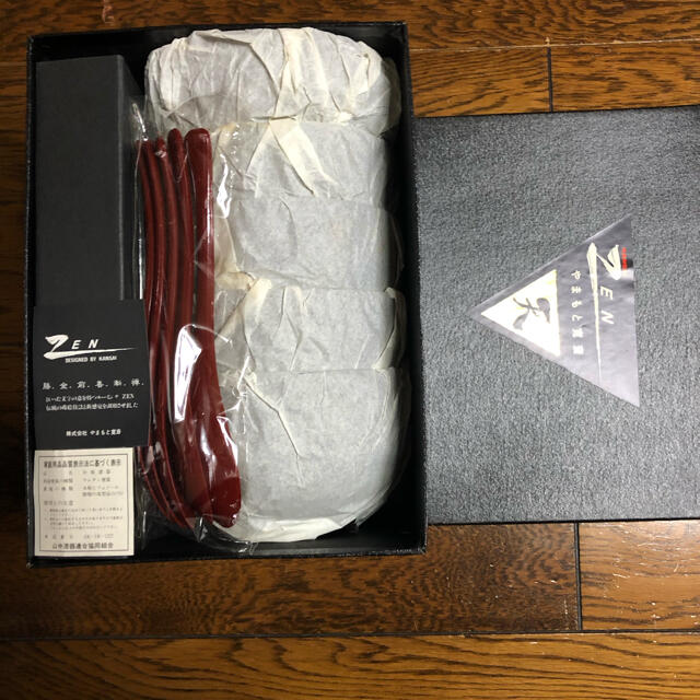 Kansai Yamamoto(カンサイヤマモト)の山本寛斎ZEN 山中漆器　鳳凰　お椀(丼) お盆各5客セット　新品未使用　超美品 インテリア/住まい/日用品のキッチン/食器(食器)の商品写真