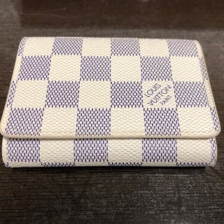 ルイヴィトン(LOUIS VUITTON)の ダミエ アズール・アンヴェロップ・カルトドゥヴィジット N61746(名刺入れ/定期入れ)