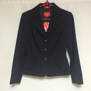 ヴィヴィアンウエストウッド(Vivienne Westwood)の【新品】ヴィヴィアン 黒テーラードジャケット(テーラードジャケット)