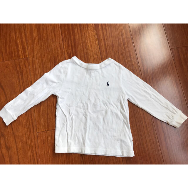 Ralph Lauren(ラルフローレン)のもーりー様☆ラルフローレン　長袖Tシャツ　24m  ホワイト キッズ/ベビー/マタニティのキッズ服男の子用(90cm~)(Tシャツ/カットソー)の商品写真