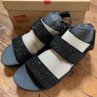 フィットフロップ(fitflop)の新品 フィットフロップ サンダル ブラック グリッター(サンダル)