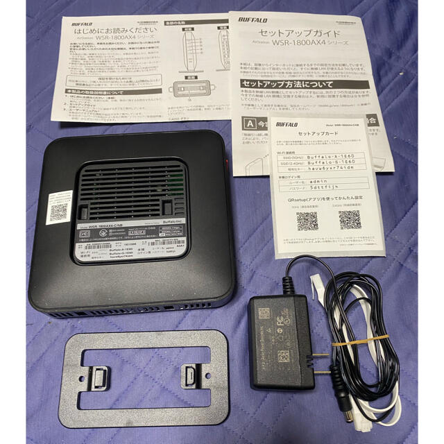 Buffalo(バッファロー)のBUFFALO WSR-1800AX4-C/NB Wi-Fi6 スマホ/家電/カメラのスマホ/家電/カメラ その他(その他)の商品写真