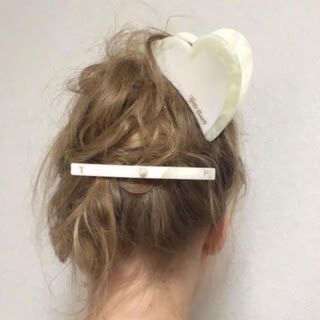 今期theatre productハートヘアクリップ(バレッタ/ヘアクリップ)