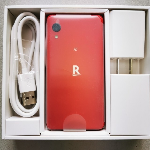 Rakuten(ラクテン)のRakuten Miniクリムゾンレッド スマホ/家電/カメラのスマートフォン/携帯電話(スマートフォン本体)の商品写真