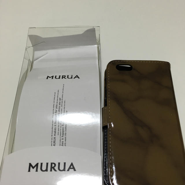 MURUA(ムルーア)の新品 MURUA iPhone6/6sエナメル質カバー スマホ/家電/カメラのスマホアクセサリー(iPhoneケース)の商品写真