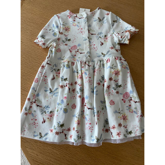 PETIT BATEAU(プチバトー)の新品未使用＊プチバトー　花柄ワンピース キッズ/ベビー/マタニティのキッズ服女の子用(90cm~)(ワンピース)の商品写真