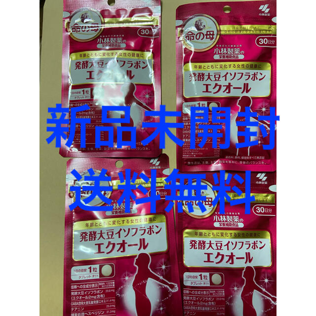 小林製薬(コバヤシセイヤク)の小林製薬　エクオール命の母 30日分×4袋 食品/飲料/酒の健康食品(その他)の商品写真