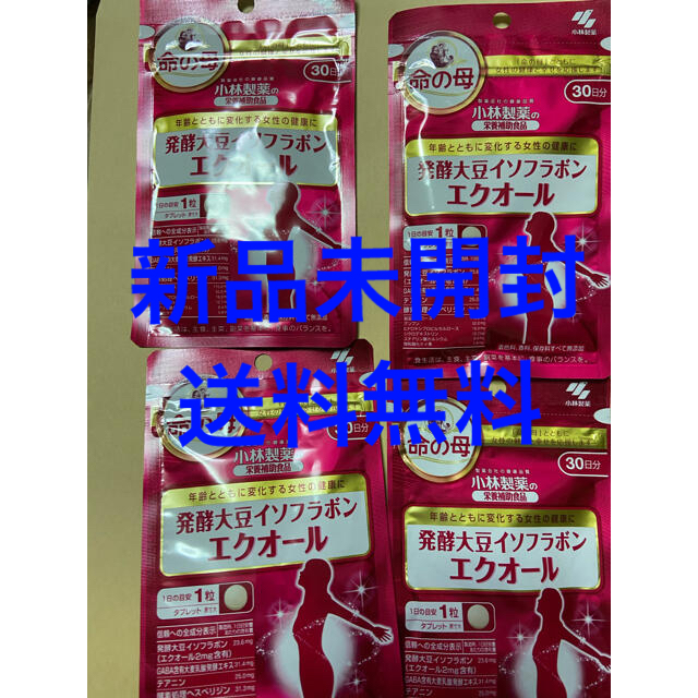 小林製薬(コバヤシセイヤク)の小林製薬　エクオール命の母 30日分×4袋 食品/飲料/酒の健康食品(その他)の商品写真