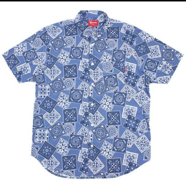 Tシャツ/カットソー(半袖/袖なし)即完売品！supreme 15SS Bandana Shirt　セットアップ