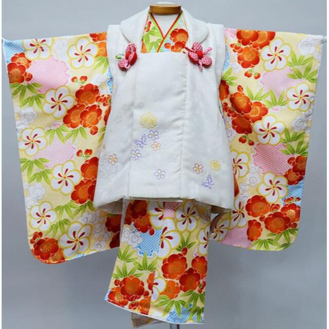 七五三 三歳 女児 被布 着物 フルセット 百花繚乱 花ひめ NO34673 高級
