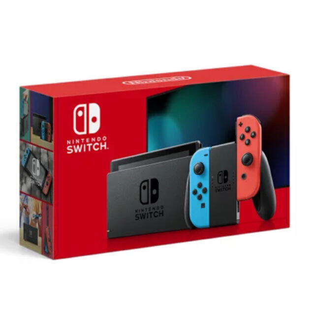 Nintendo Switch(ニンテンドースイッチ)の新品未開封　Nintendo Switch ネオンブルー/(R) ネオンレッド エンタメ/ホビーのゲームソフト/ゲーム機本体(家庭用ゲーム機本体)の商品写真