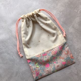 ボンポワン(Bonpoint)の【handmade】巾着袋SS 輸入リバティ ベッツィ Betsy BBB(外出用品)