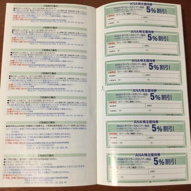 ANA株主優待＆グループ優待券 チケットの優待券/割引券(その他)の商品写真