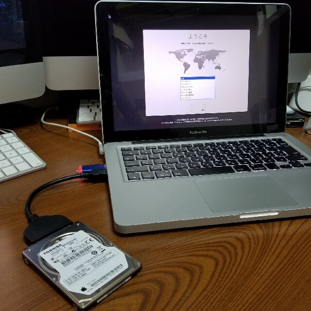 Apple(アップル)のApple純正 HDD 500GB High Sierra インストール済 スマホ/家電/カメラのPC/タブレット(PCパーツ)の商品写真