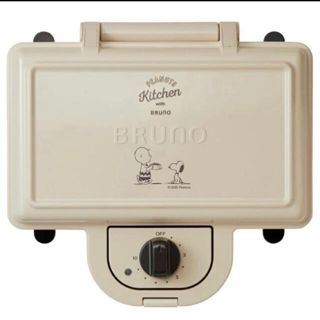 SNOOPY(スヌーピー)の【新品】BRUNO ホットサンドメーカー ダブル BOE069 スマホ/家電/カメラの調理家電(サンドメーカー)の商品写真