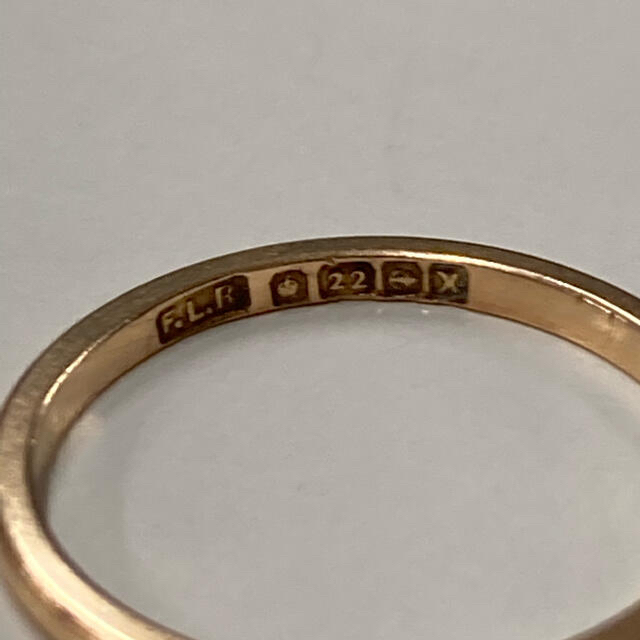 アンティークGold Ring 22金 Birmingham 1922年 レディースのアクセサリー(リング(指輪))の商品写真