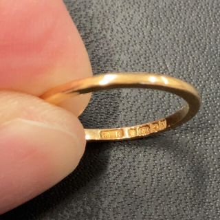 アンティークGold Ring 22金 Birmingham 1922年(リング(指輪))