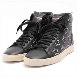 サンローラン(Saint Laurent)のサンローランパリ  レザー 41.5 ブラック メンズ スニーカー(スニーカー)