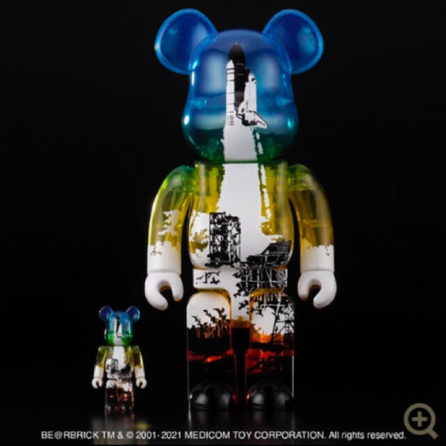 MEDICOM TOY(メディコムトイ)のSPACE SHUTTLE BE@RBRICK LAUNCH 100&400% エンタメ/ホビーのフィギュア(その他)の商品写真