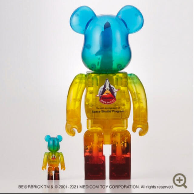 MEDICOM TOY(メディコムトイ)のSPACE SHUTTLE BE@RBRICK LAUNCH 100&400% エンタメ/ホビーのフィギュア(その他)の商品写真