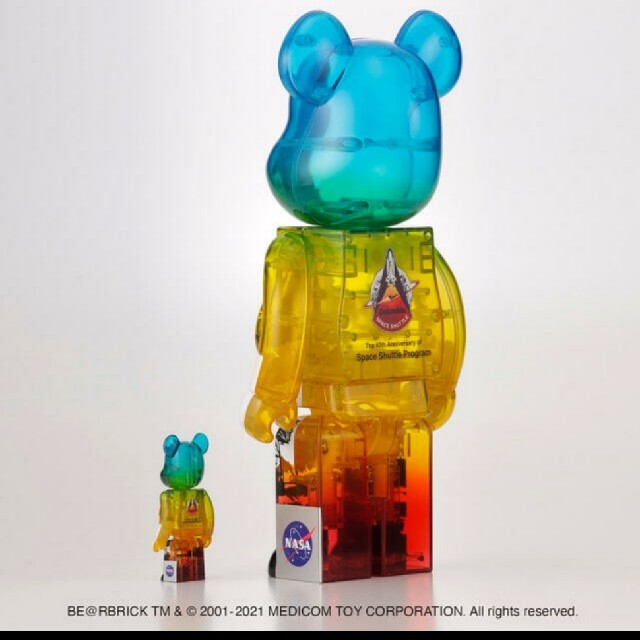 MEDICOM TOY(メディコムトイ)のSPACE SHUTTLE BE@RBRICK LAUNCH 100&400% エンタメ/ホビーのフィギュア(その他)の商品写真