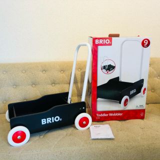 ブリオ(BRIO)のBRIO ブリオ 手押し車（黒）【箱付き】(手押し車/カタカタ)