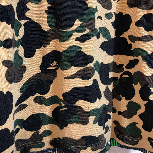 A BATHING APE(アベイシングエイプ)のアベイシングエイプ　ポロシャツ迷彩カラカモ　エイプ猿　XL メンズのトップス(Tシャツ/カットソー(半袖/袖なし))の商品写真