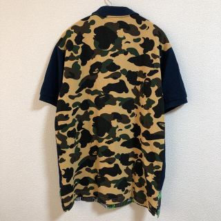 アベイシングエイプ(A BATHING APE)のアベイシングエイプ　ポロシャツ迷彩カラカモ　エイプ猿　XL(Tシャツ/カットソー(半袖/袖なし))