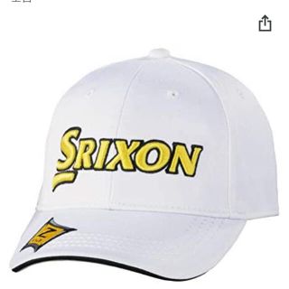 スリクソン(Srixon)のSRIXON キャップ　松山英樹着用モデル　ホワイトイエロー(キャップ)