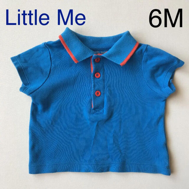 Little Me(リトルミー)のLittle Me ブルー　コットン　ストレッチシャツ　リトルミー　アメリカ キッズ/ベビー/マタニティのベビー服(~85cm)(Ｔシャツ)の商品写真