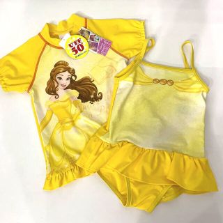 ディズニー(Disney)の新品 ディズニー プリンセス ベル 水着 100 女の子 ラッシュガード プール(水着)